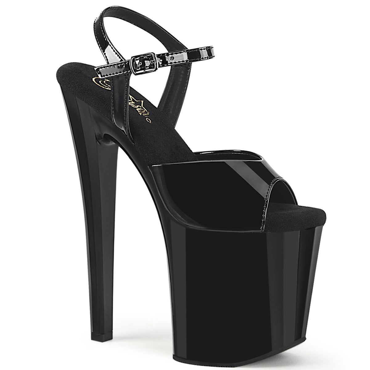 8" Heel, 3 3/4" PF Ankle Strap Sandal (Pleaser ENC709/B/M)