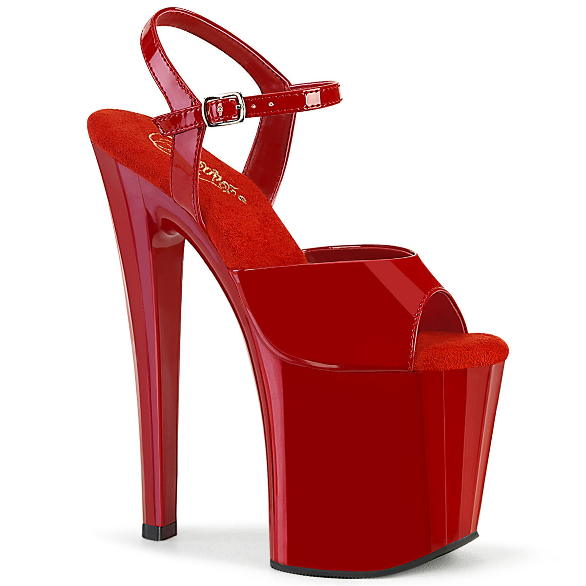 8" Heel, 3 3/4" PF Ankle Strap Sandal (Pleaser ENC709/B/M)