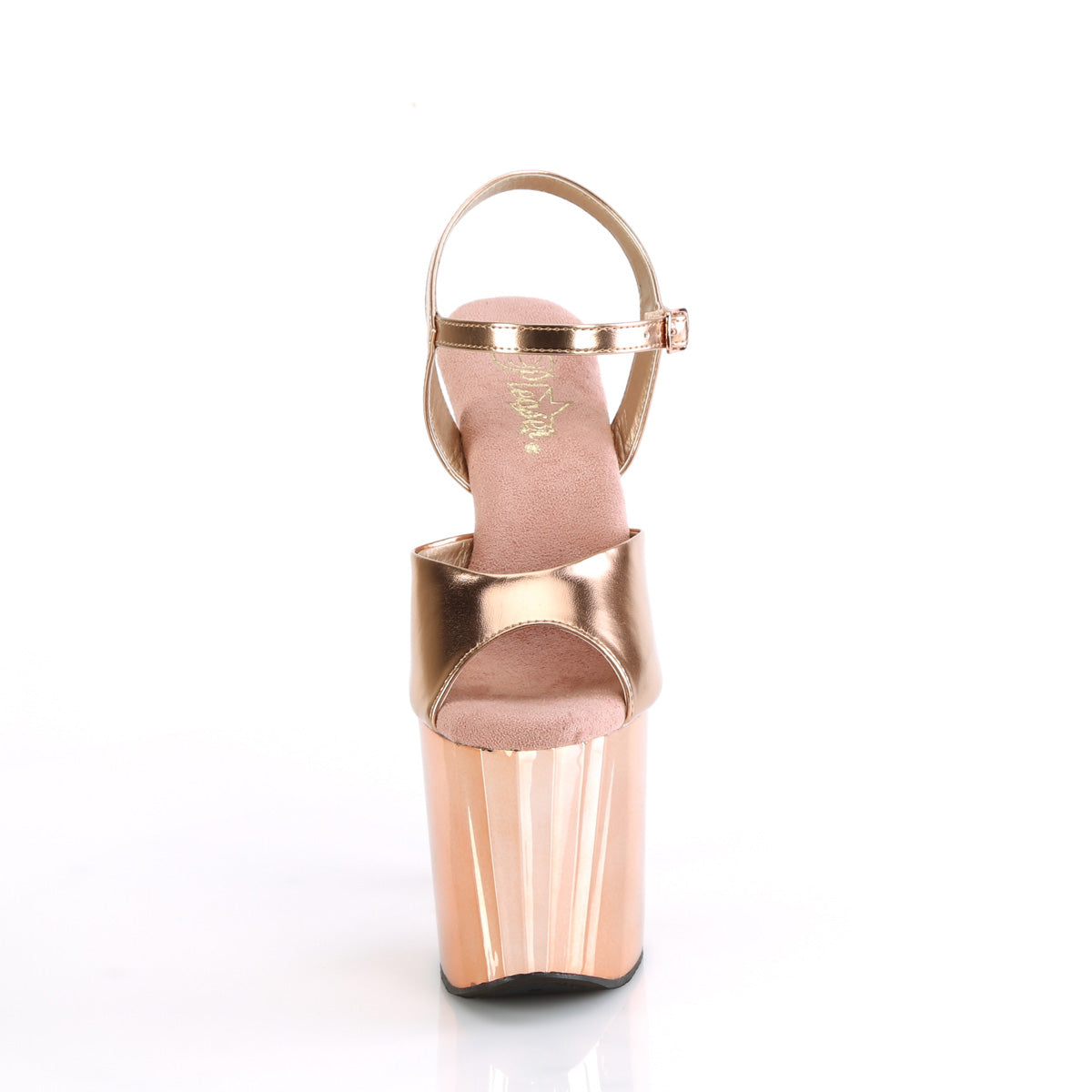 8" Heel, 3 3/4" PF Ankle Strap Sandal (Pleaser ENC709/B/M)