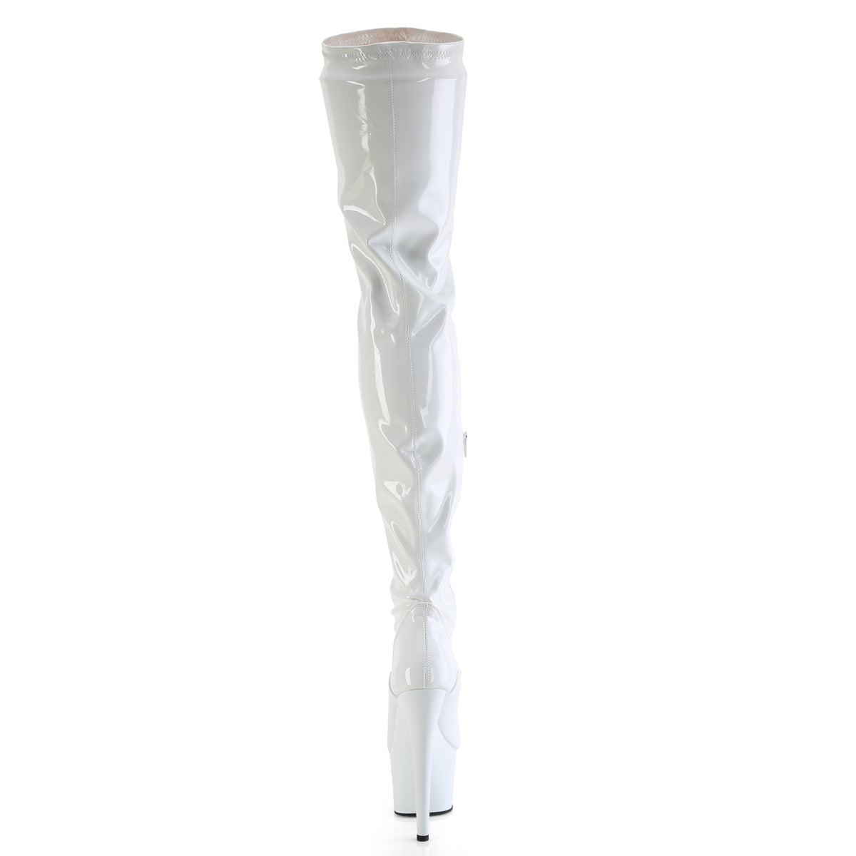 8" Heel, 4" PF Stretch Thigh Boot, Side Zip (Pleaser FLAM3000/BP/M)