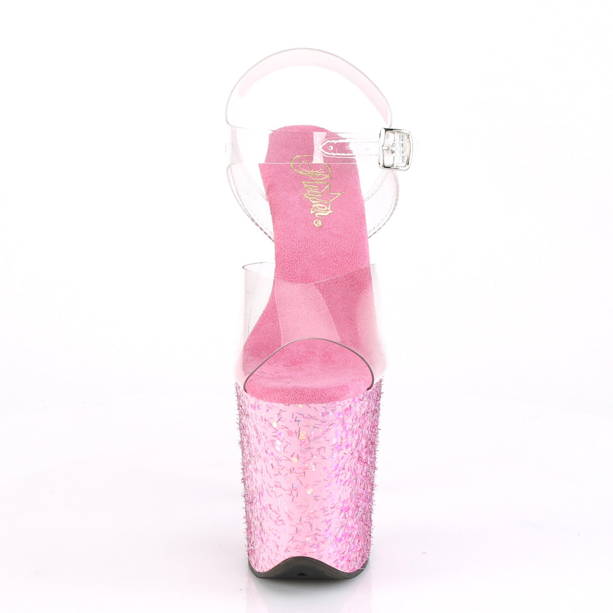 8" Heel, 4" PF Ankle Strap Sandal (Pleaser FLAM808CF/C/PN)