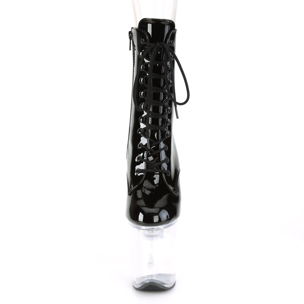 8" Heel, 4" PF LED Illuminated Ankle Boot, Side Zip (Pleaser FDANCE1020-8/B/C)