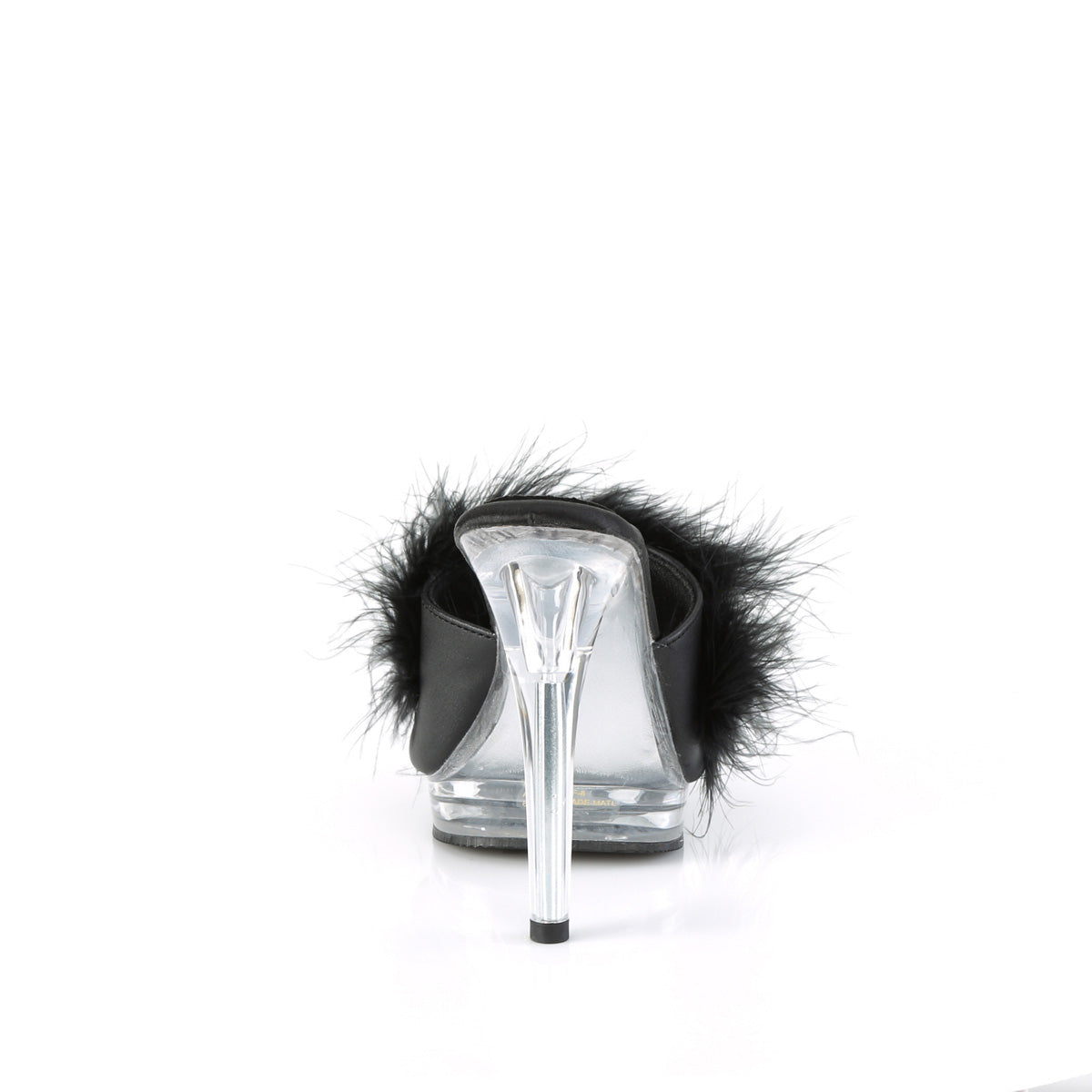 *5" Heel, 3/4" PF Marabou Slipper (Fabulicious GLORY501F-8/BPPU/C)