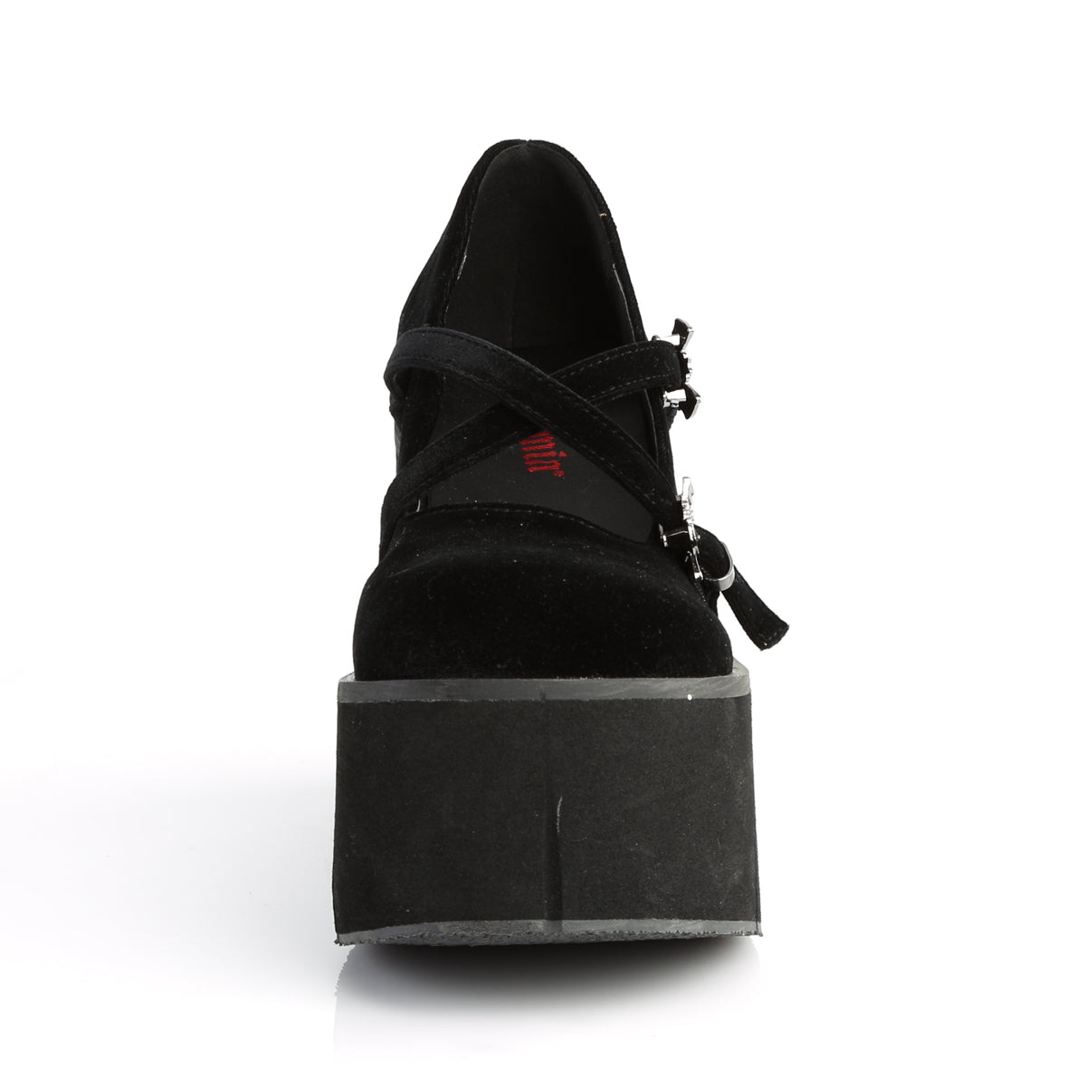 4 1/2" Platform Criss-Cross Strap Maryjane (Demonia KERA10/BVEL)