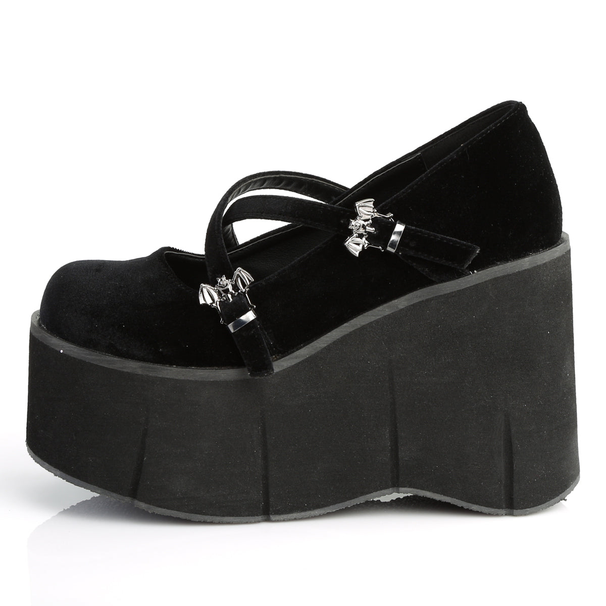 4 1/2" Platform Criss-Cross Strap Maryjane (Demonia KERA10/BVEL)