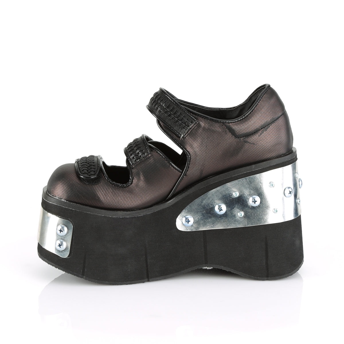 4 1/2" Platform Dual Strap Maryjane (Demonia KERA13/B-PWVL)