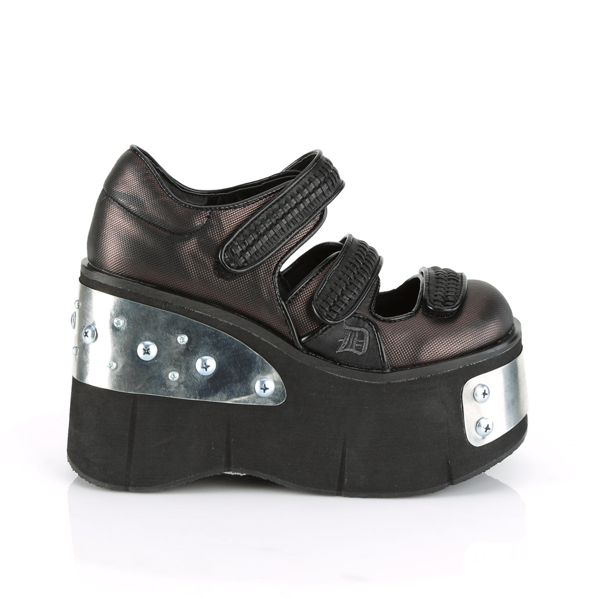 4 1/2" Platform Dual Strap Maryjane (Demonia KERA13/B-PWVL)