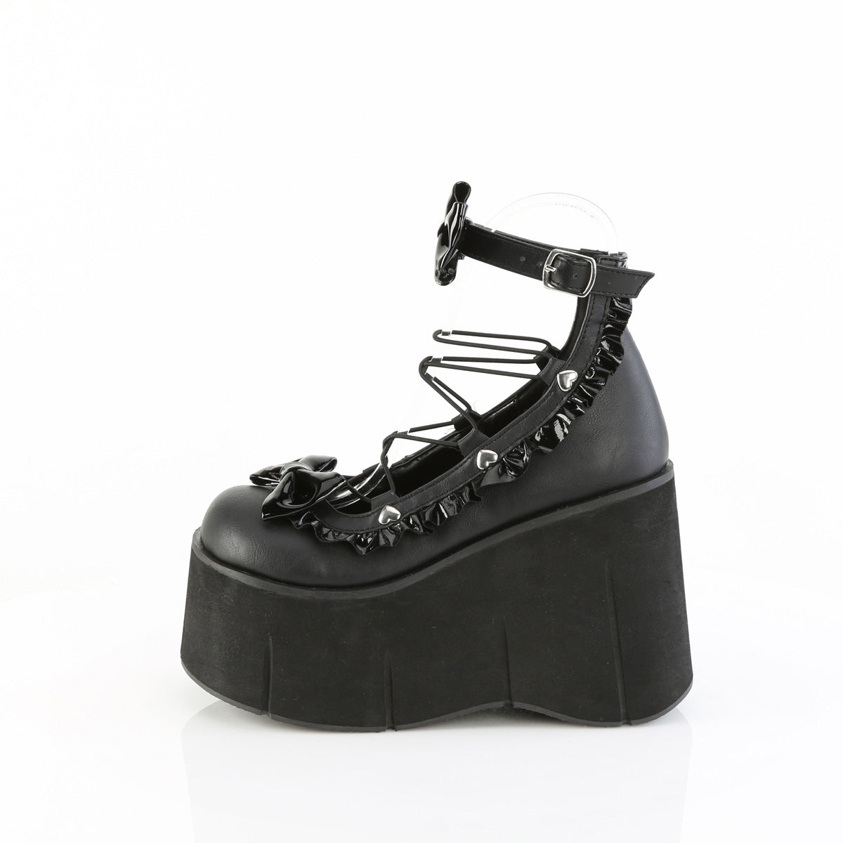 4 1/2" Platform Wrap Around Ankle Shoe (Demonia KERA18/BVL)