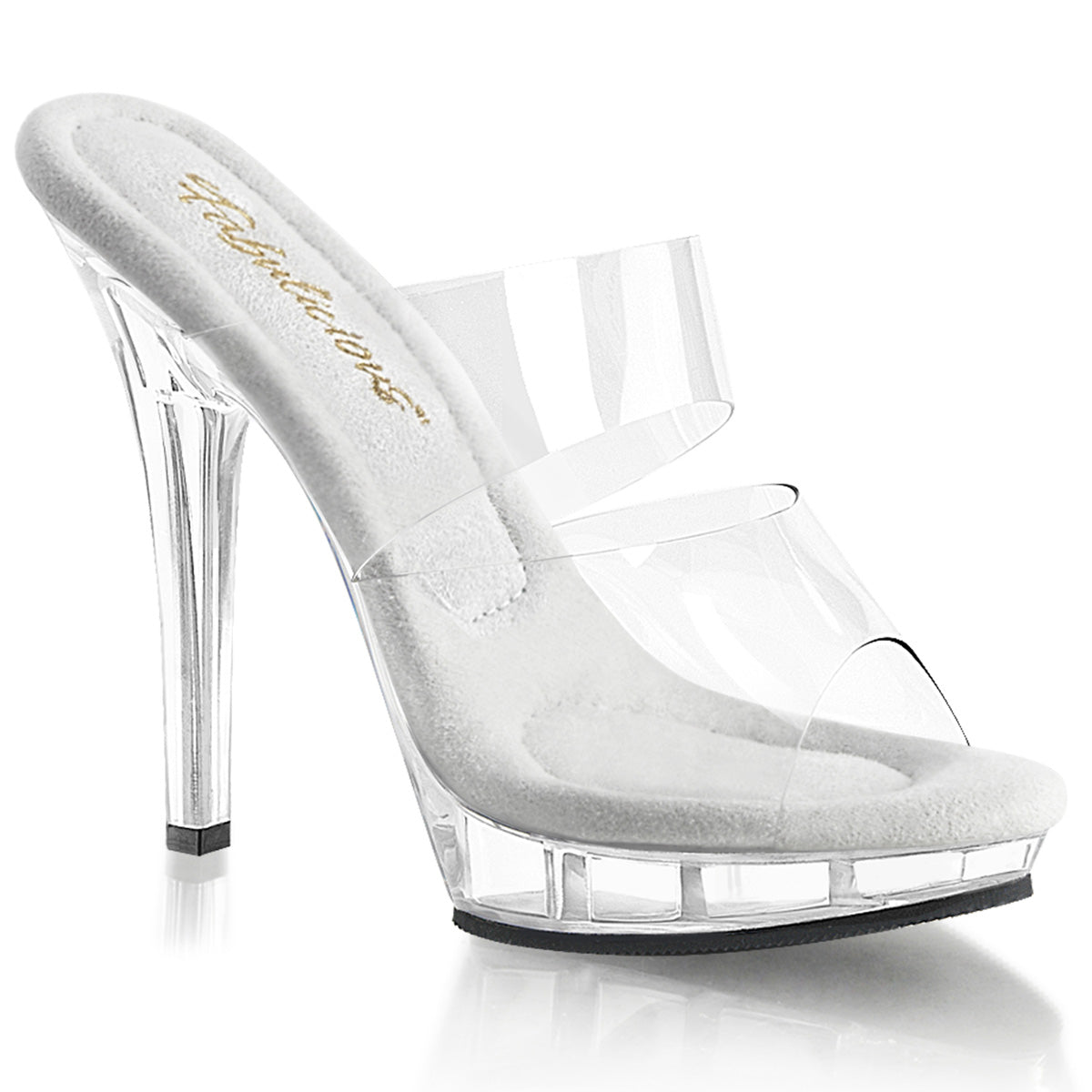 5" Heel, 3/4" PF Two Band Slide (Fabulicious LIP102/C/M)
