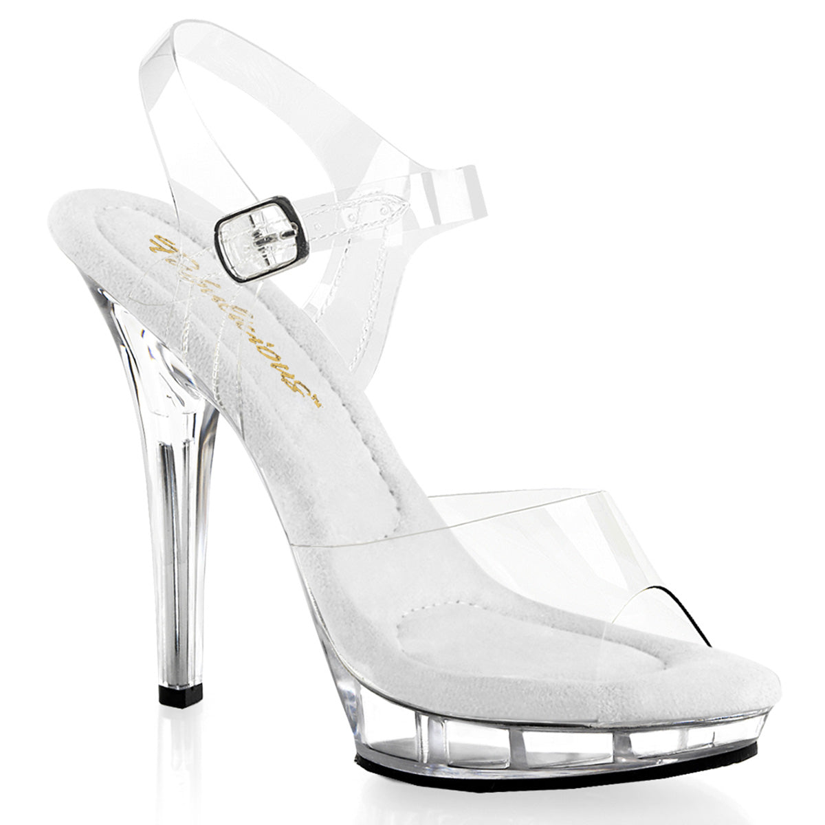 *5" Heel, 3/4" PF Ankle Strap Sandal (Fabulicious LIP108/C-ROGD/ROGDCH)