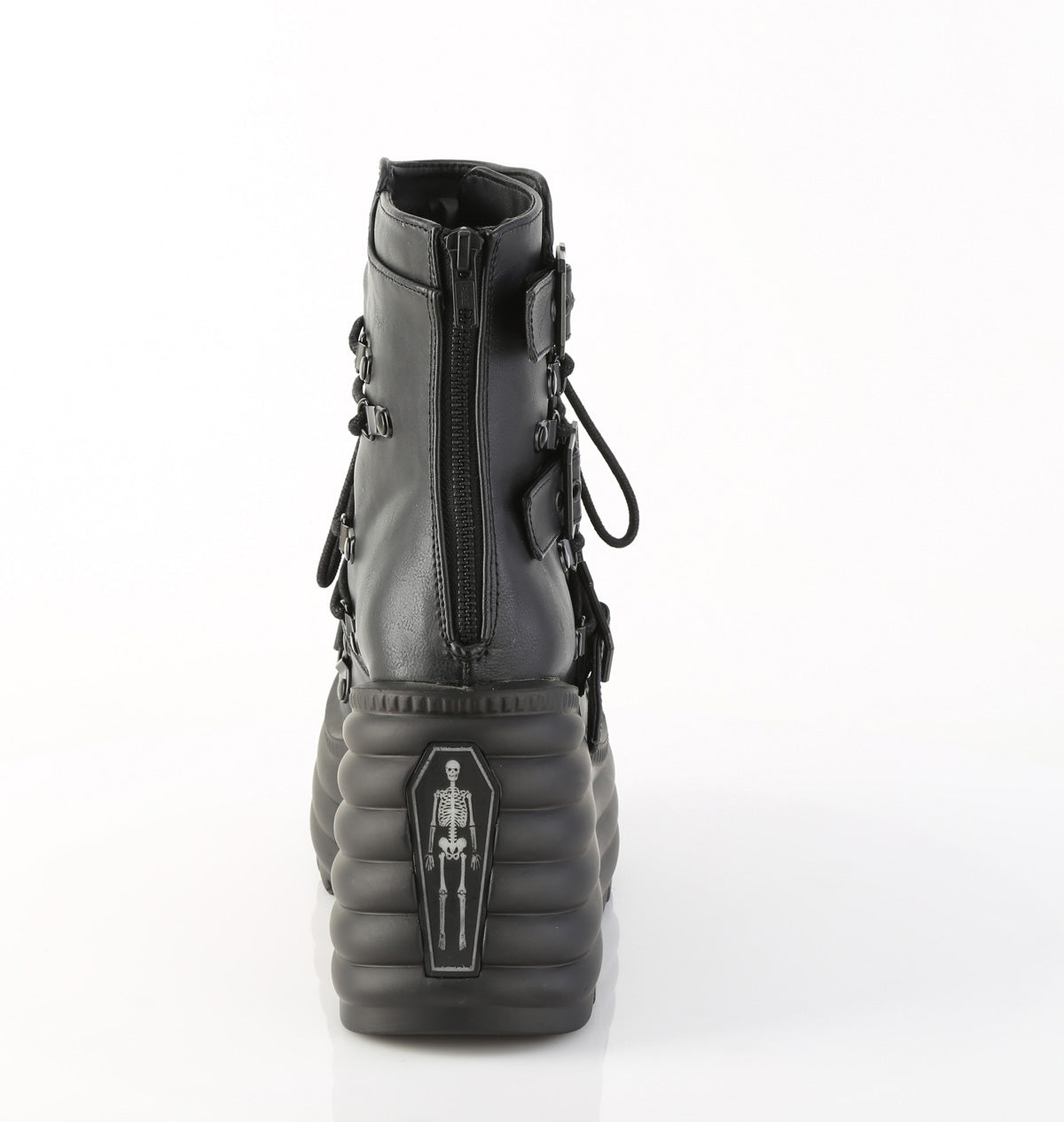 4 1/2" Platform Ankle Boot, Back Zip (Demonia MOR68/BVL)