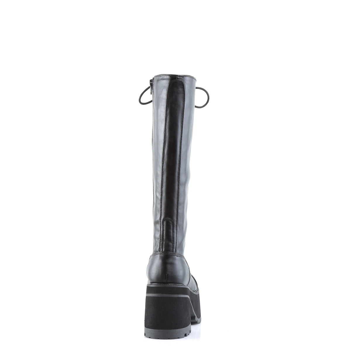 3 3/4" Block Heel Goth Punk PF Knee BT W/ Side Zipper (Demonia RAN302/B/PU)