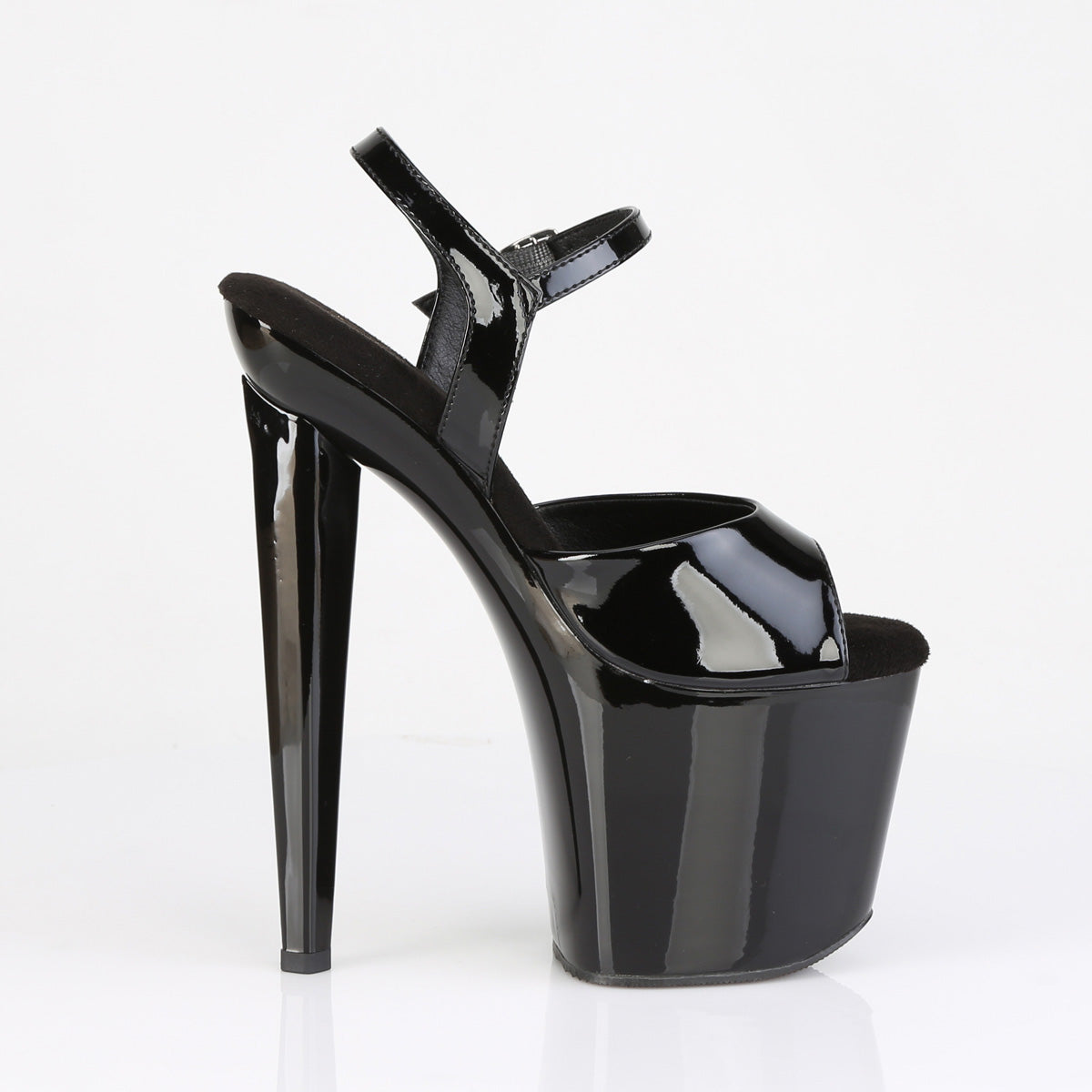 8" Heel, 3 1/2" PF Ankle Strap Sandal (Pleaser RAZ809/B/M)