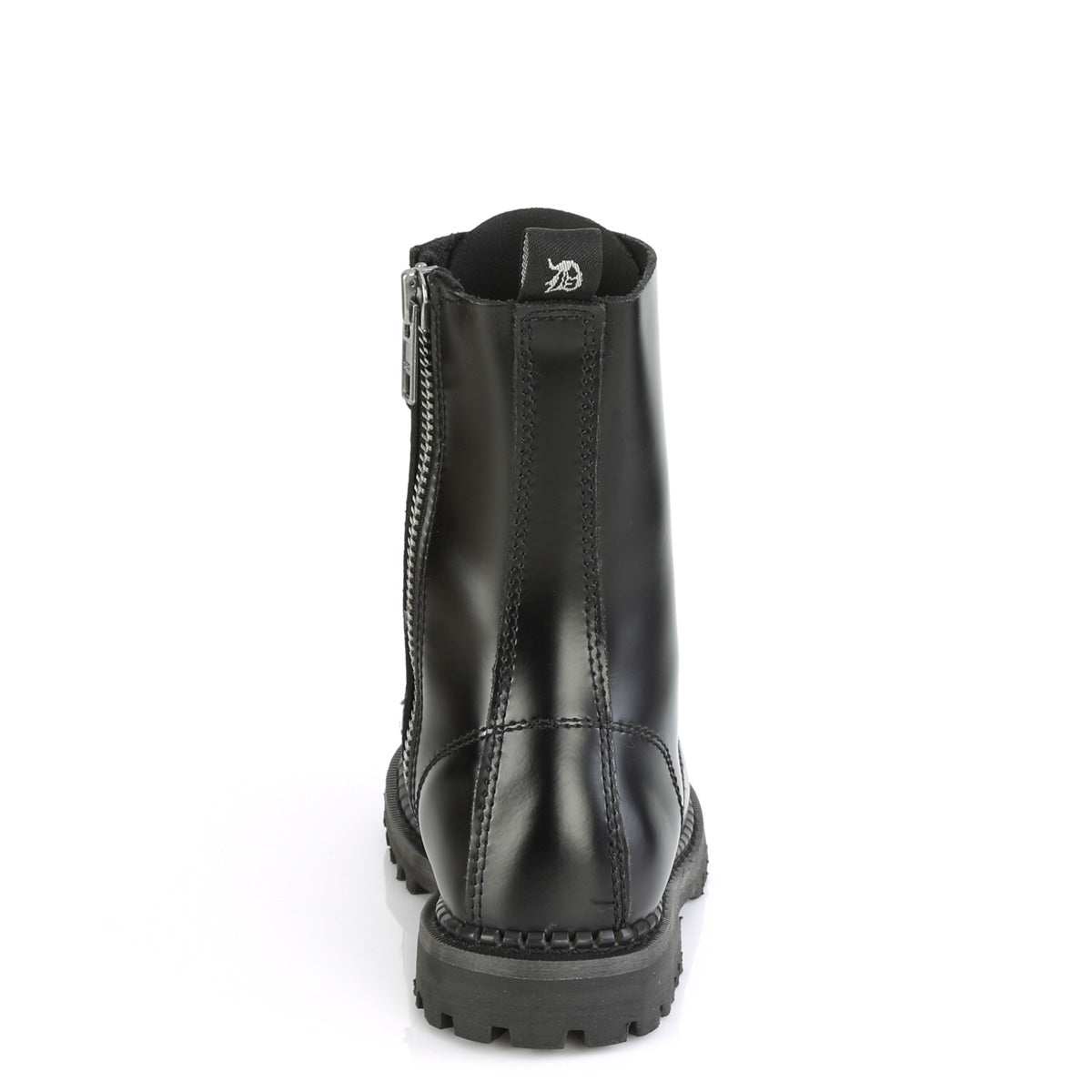 10 Eyelet Unisex Steel Toe Ankle Boot, Rubber Sole (Demonia RIOT10/BLE)