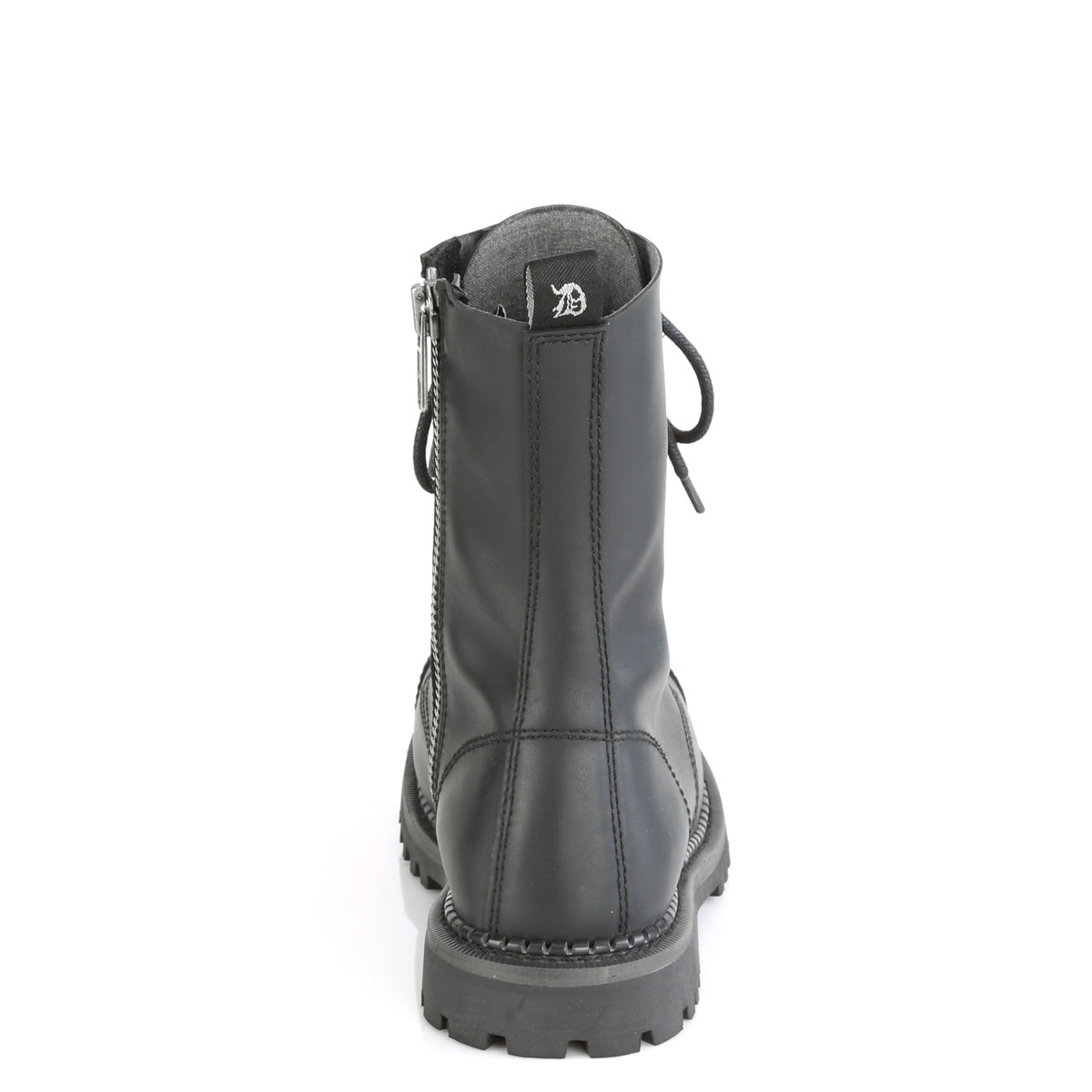 10 Eyelet Unisex Steel Toe Ankle Boot, Rubber Sole (Demonia RIOT10/BLE)