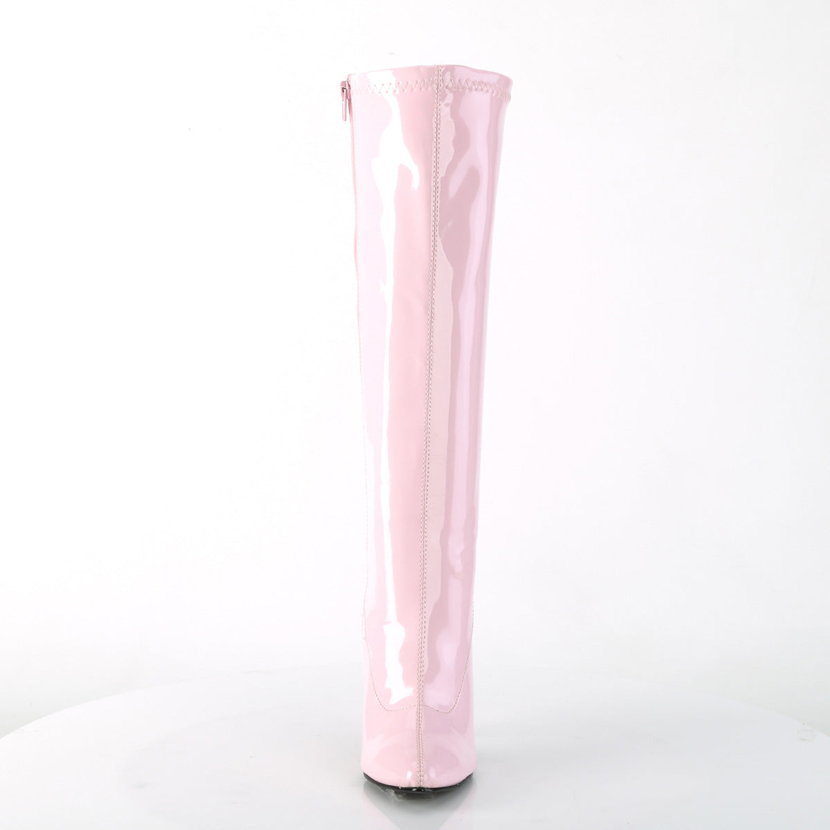 5" Plain Stretch Knee Boot, Side Zip (Pleaser SED2000/B)