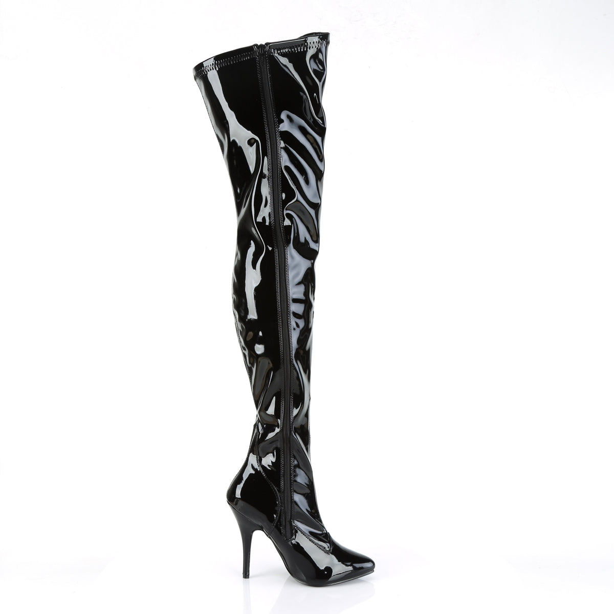 5" Plain Stretch Thigh Boot (Pleaser SED3000/B)