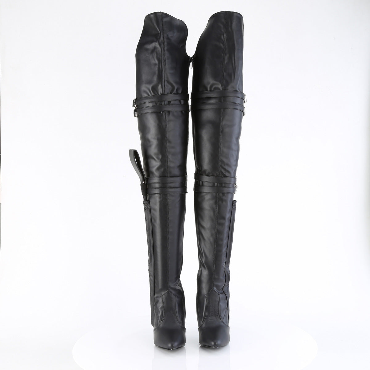 5" Heel Thigh High Boot w/ Buckle Strap (Pleaser SED3080/B)
