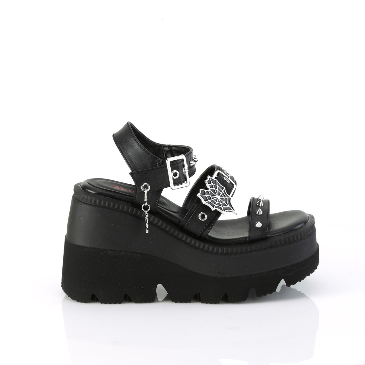 4 1/2" Wedge PF Ankle Strap Sandal (Demonia SHA13/BVL)