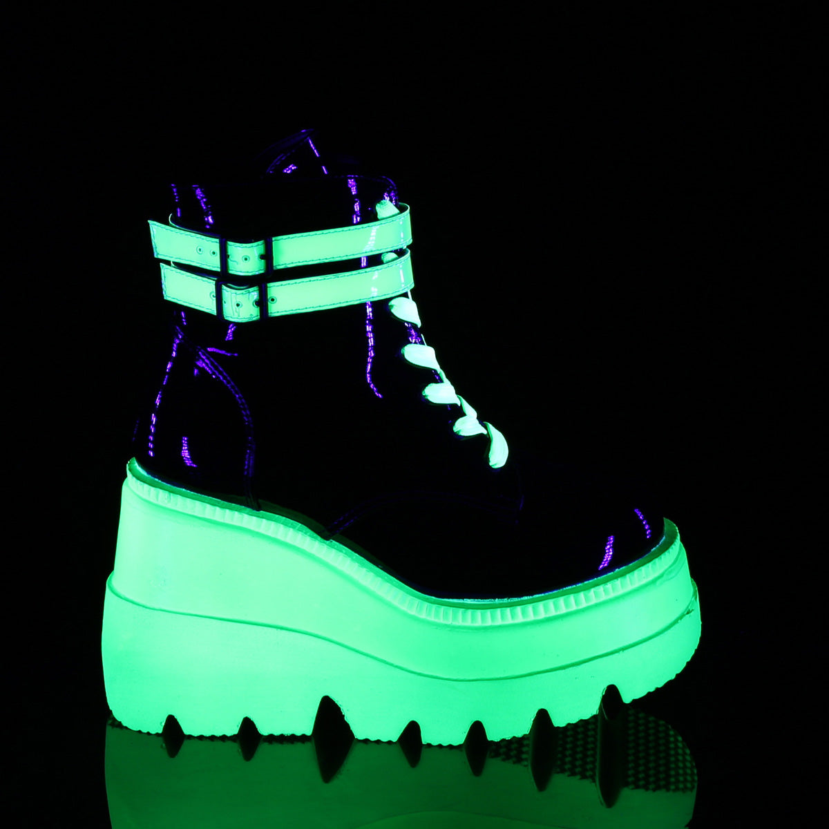 4 1/2" Wedge PF Ankle Boot, Side Zip (Demonia SHA52/B)