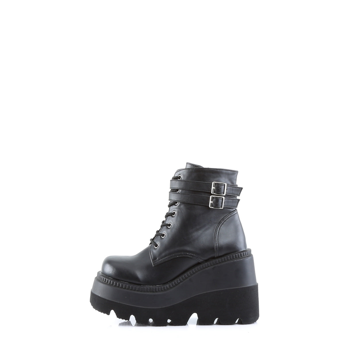 4 1/2" Wedge PF Ankle Boot, Side Zip (Demonia SHA52/B)