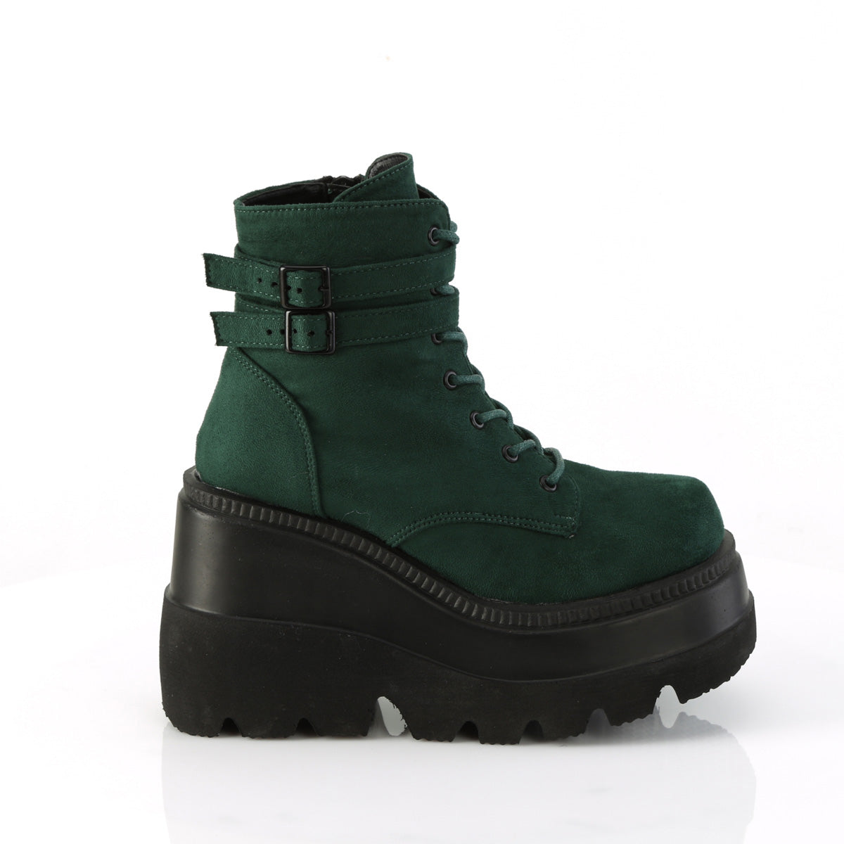 4 1/2" Wedge PF Ankle Boot, Side Zip (Demonia SHA52/B)