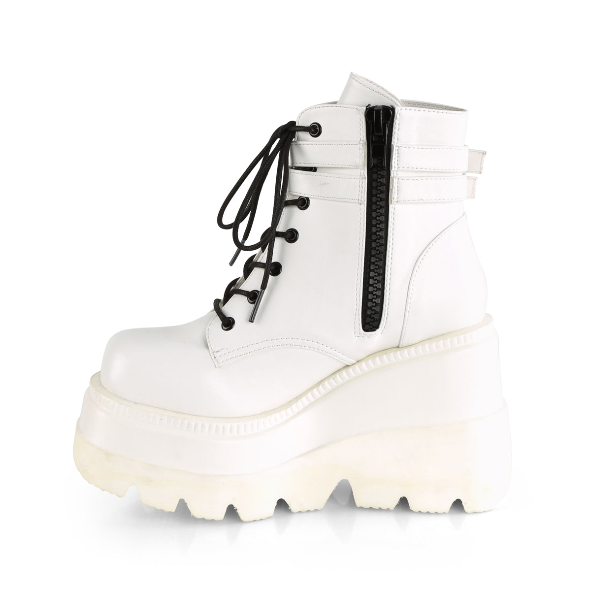 4 1/2" Wedge PF Ankle Boot, Side Zip (Demonia SHA52/B)