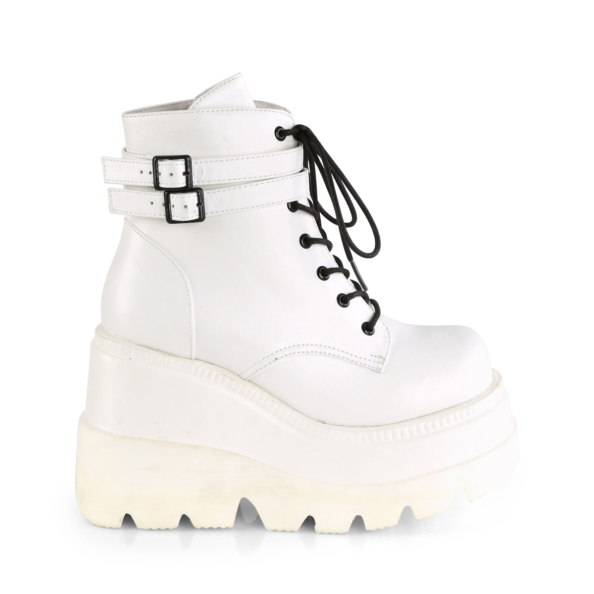 4 1/2" Wedge PF Ankle Boot, Side Zip (Demonia SHA52/B)