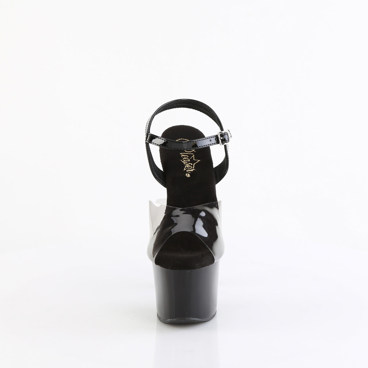 *7" Heel, 2 3/4" PF Ankle Strap Sandal (Pleaser SKY308-1/SK-B/B)
