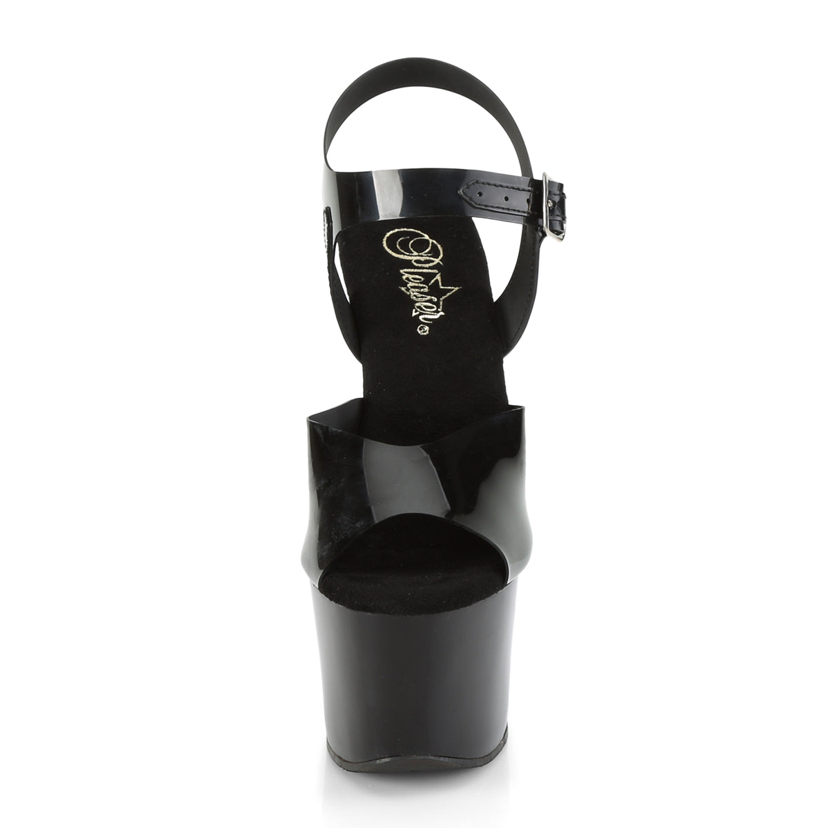 *7" Heel, 2 3/4" PF Ankle Strap Sandal (Pleaser SKY308N/BPTPU/M)