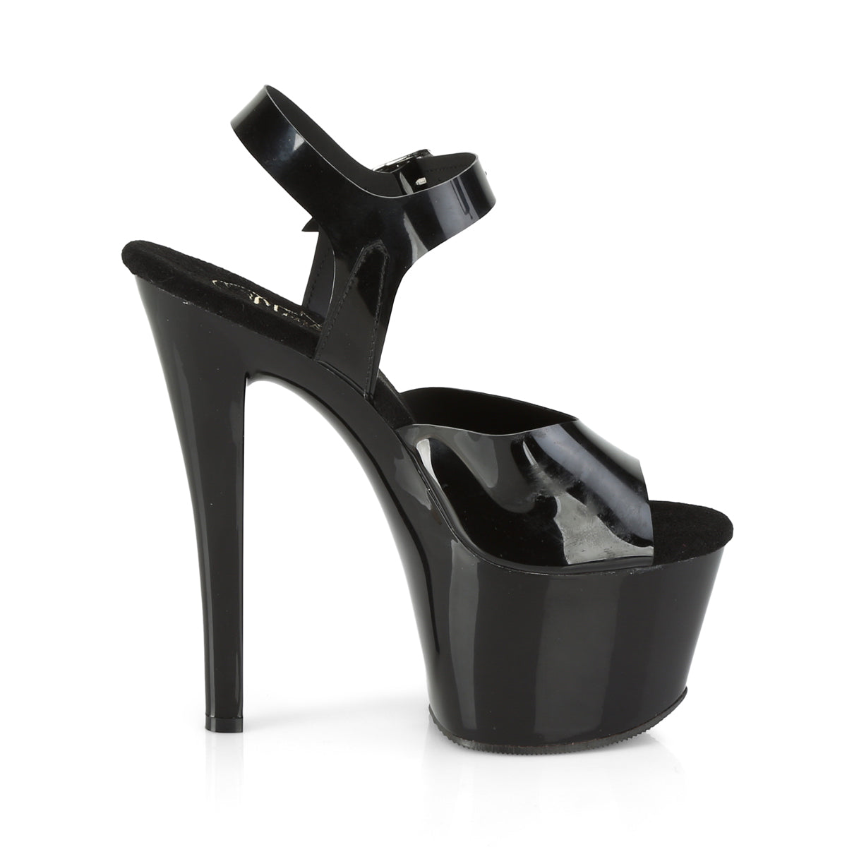 *7" Heel, 2 3/4" PF Ankle Strap Sandal (Pleaser SKY308N/BPTPU/M)