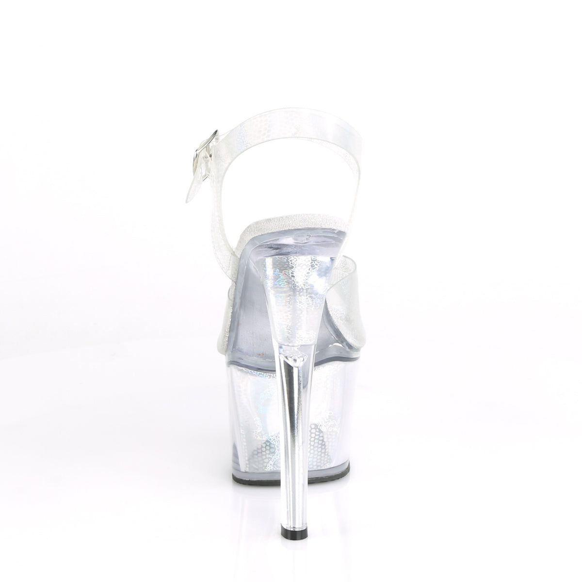 *7" Heel, 2 3/4" PF Ankle Strap Sandal (Pleaser SKY308N/BPTPU/M)