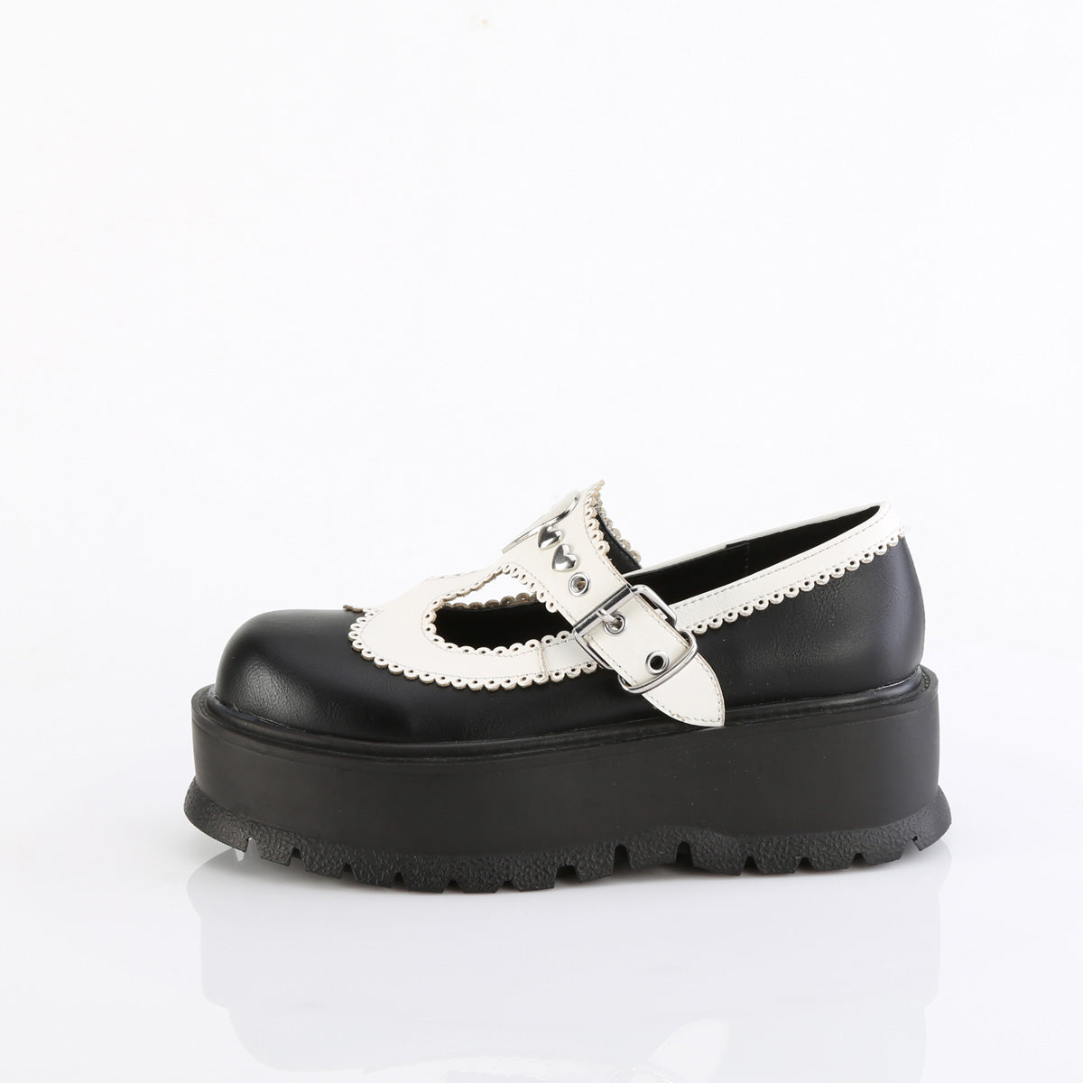 *2" Platform T-Strap Maryjane (Demonia SLK23/B-WVL)