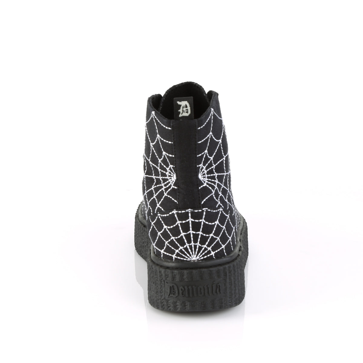 1 1/2"PF Round Toe Lace-Up Front High Top Creeper Sneaker (Demonia SNK250/BCA)