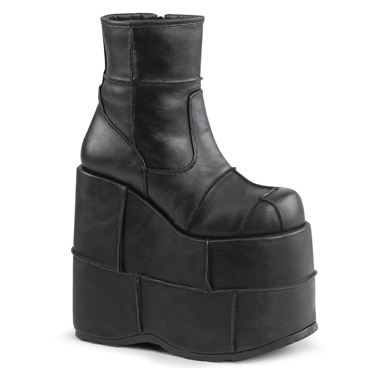 7" PF Ankle Boot, Side Zip (Demonia STA201/BVL)
