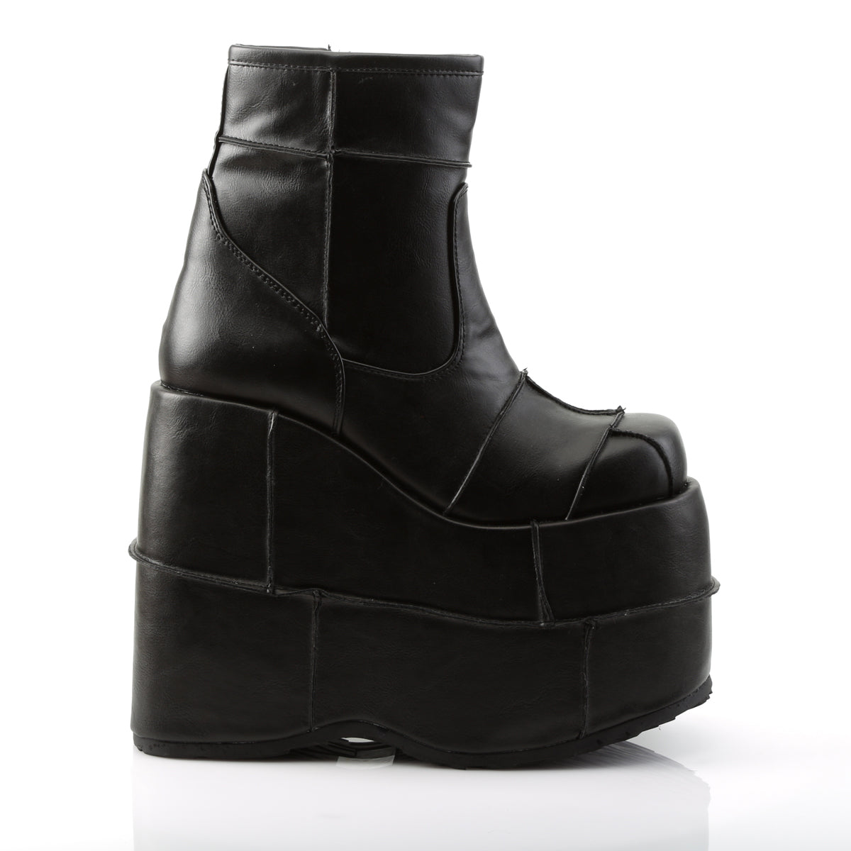 7" PF Ankle Boot, Side Zip (Demonia STA201/BVL)