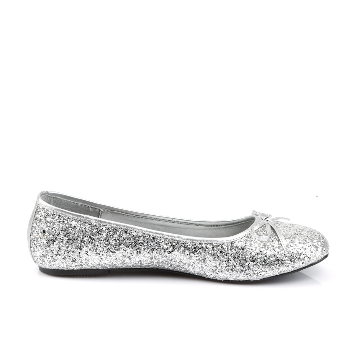 *Adult Ballet Glitter Flat with Bow Accent, Fantasy, Fairy (Funtasma STAR16G/GRN)