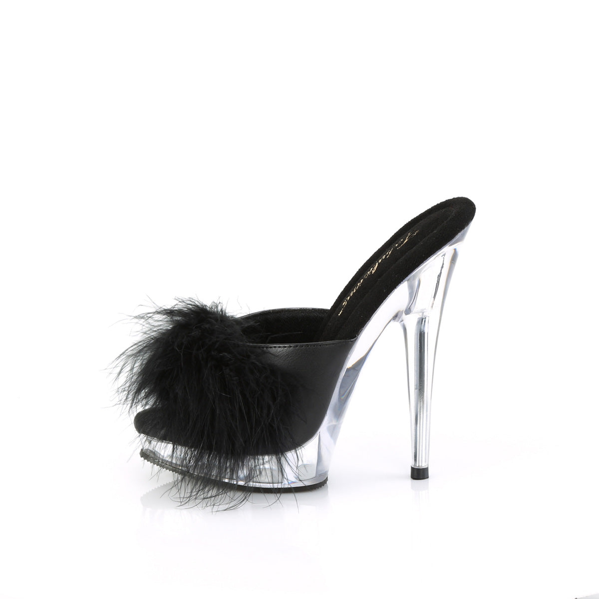 *6" Heel, 1" PF Marabou Slipper (Fabulicious SUL601F/BPPU)