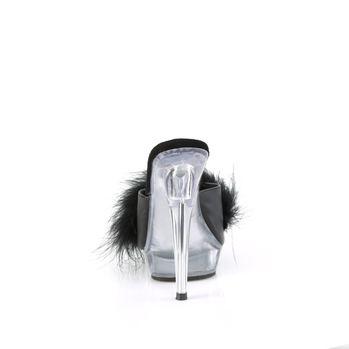 *6" Heel, 1" PF Marabou Slipper (Fabulicious SUL601F/BPPU)