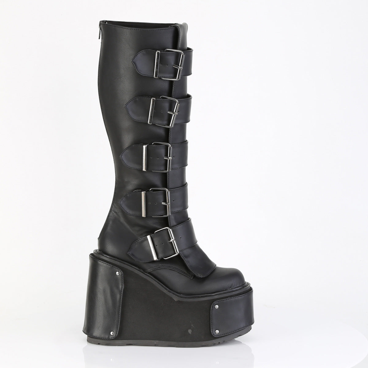 5 1/2" Wedge PF Boot w/ Interchangeable Panels, Back Zip (Demonia TRA800/BVL)
