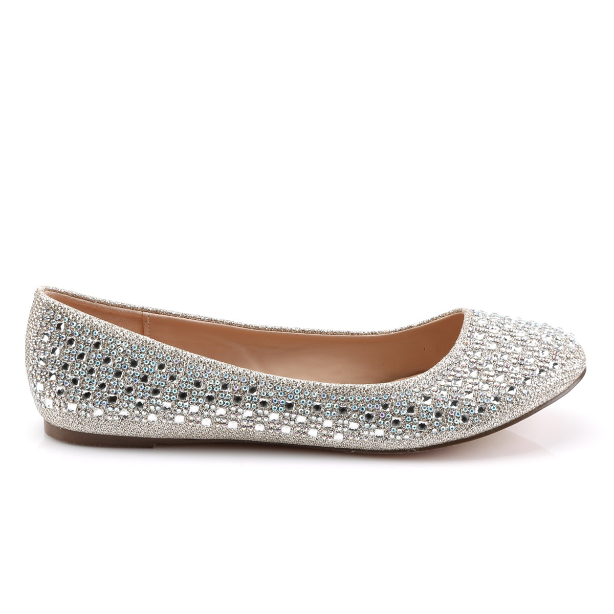 *Round Toe Ballet Flat Embellished w/RS (Fabulicious TREAT06/NUGFA)