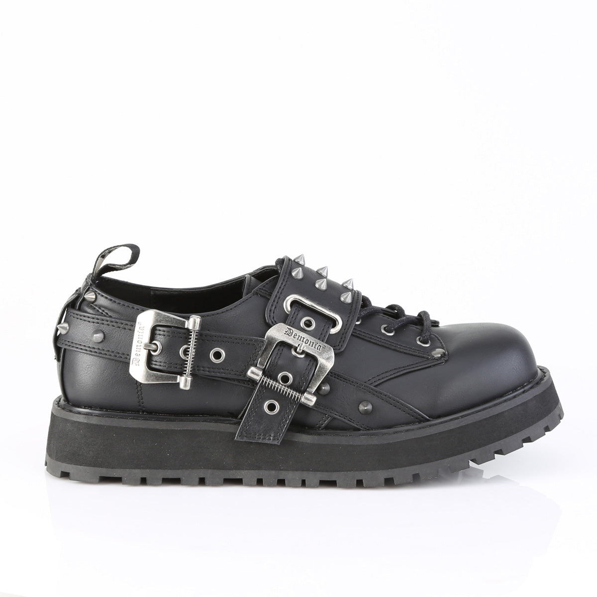 1 1/2" Platform Lace-Up Front Shoe (Demonia VAL38/BVL)