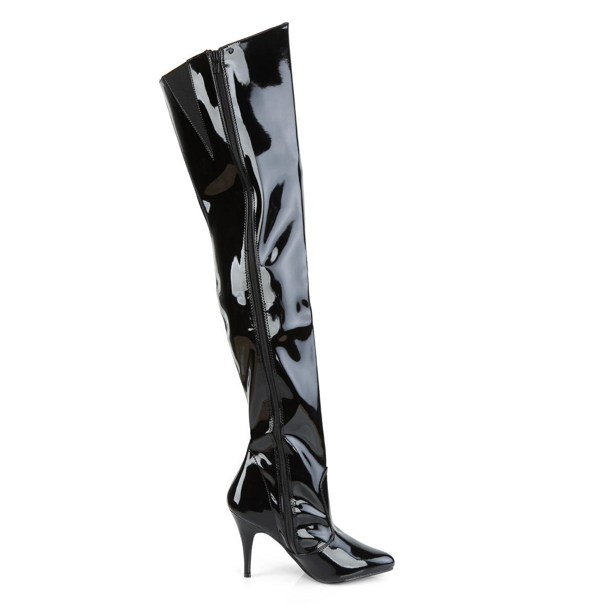 4" Thigh BT W/ Elasticated Gusset (Pleaser VAN3010/B)