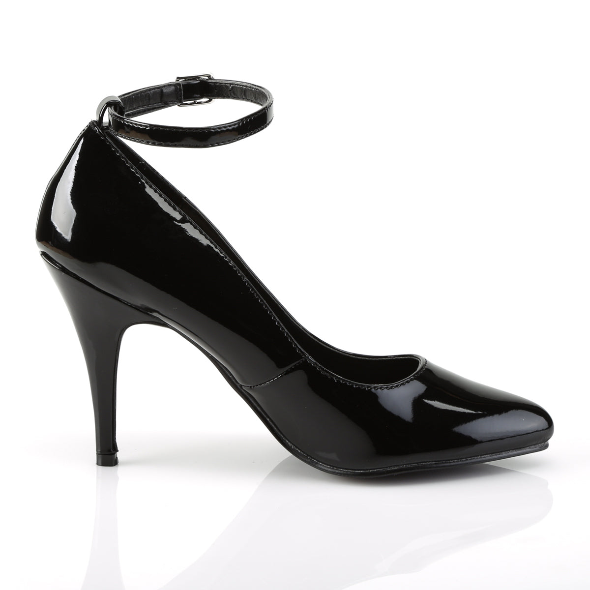 4" Ankle Strap Pump (Pleaser VAN431/B)