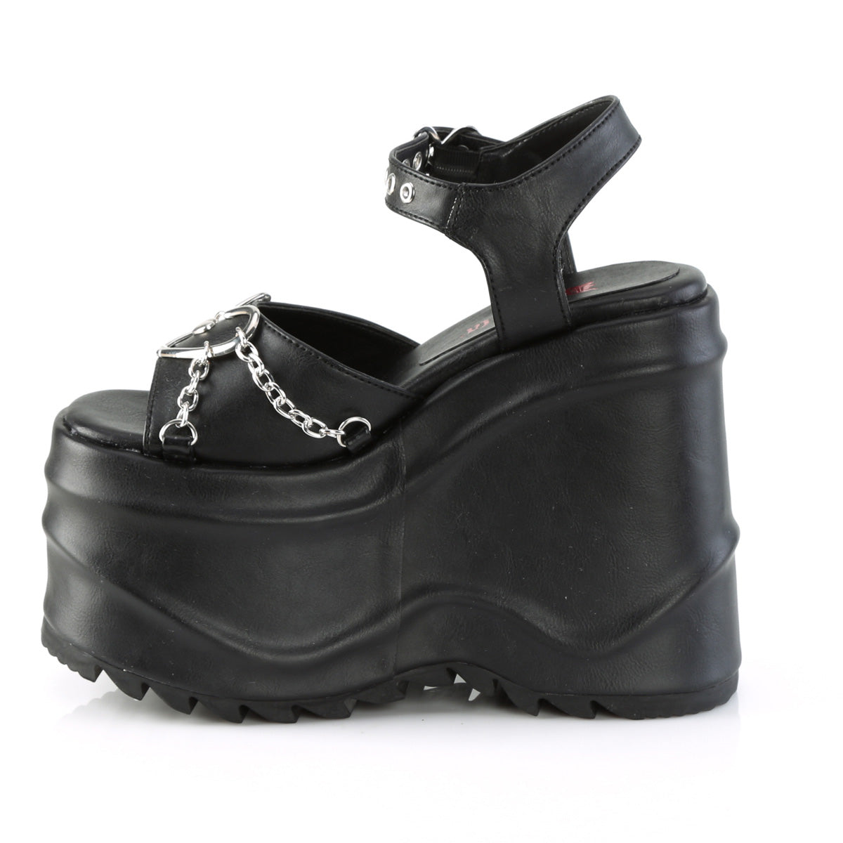 *6" Wedge PF Ankle Strap Sandal (Demonia WAVE09/BPHG)