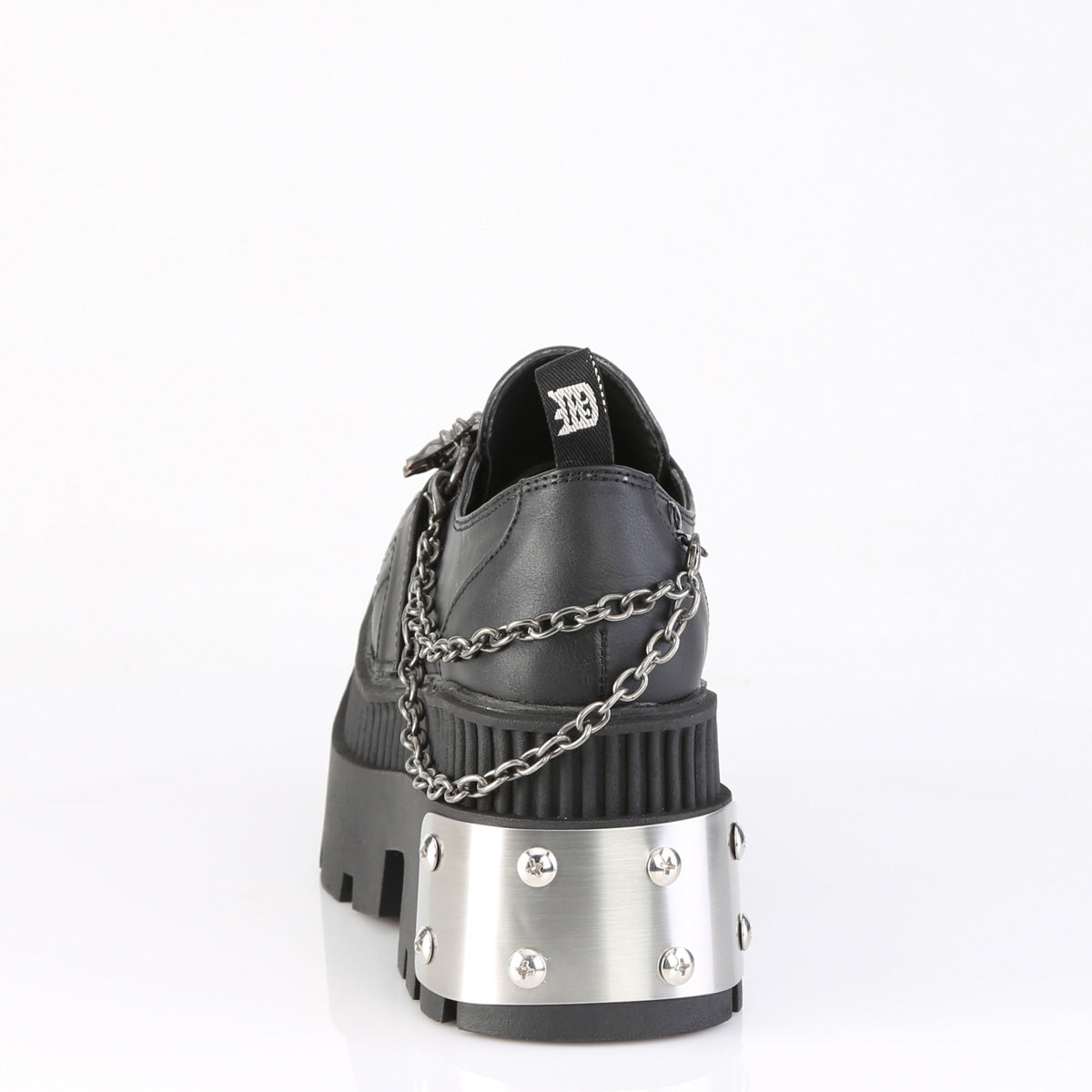 3 1/4" Chunky Heel, 2" Square-Toe PF Loafer Shoe (Demonia WRA42/BVL)