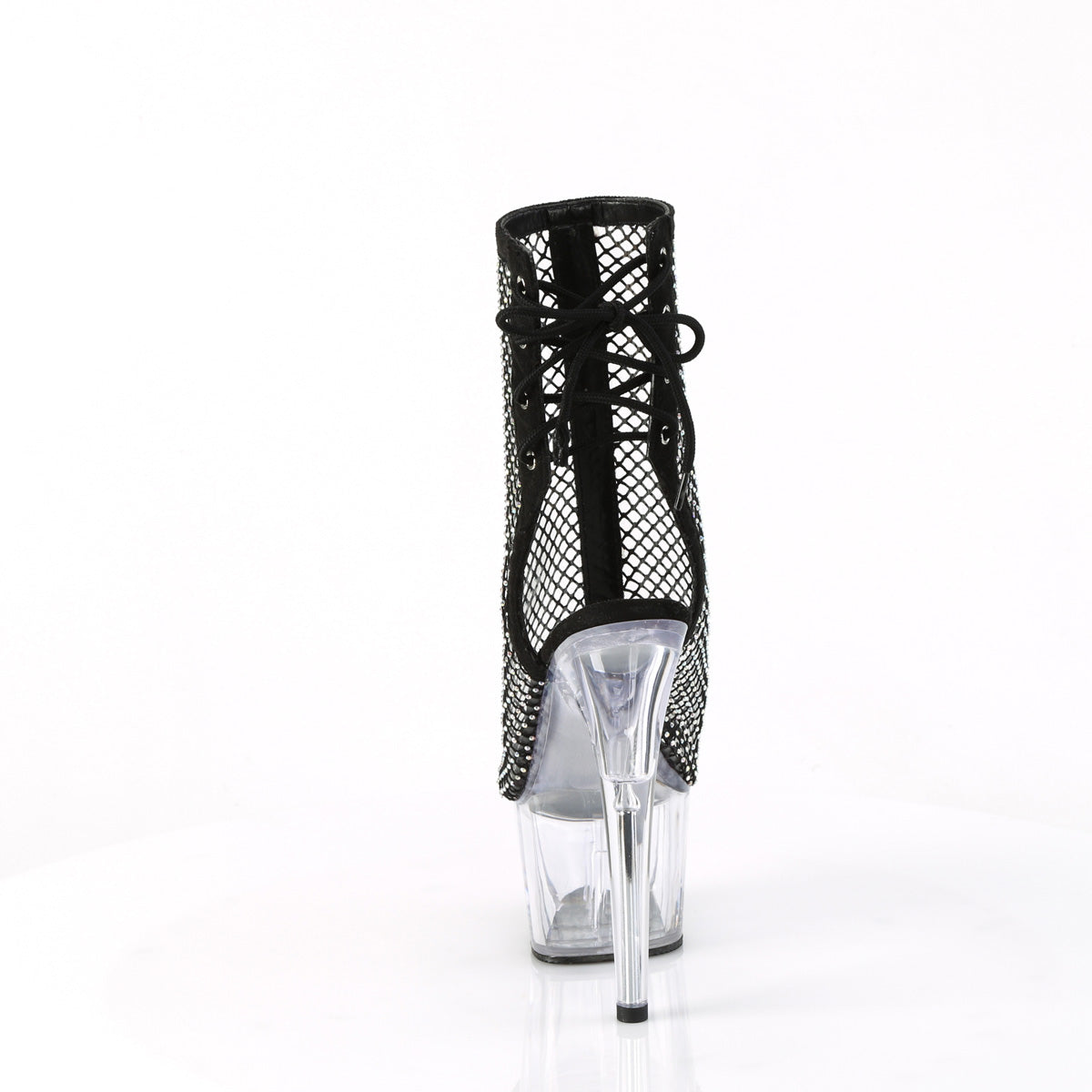 7" Heel, 2 3/4" PF Open Toe/Heel Ankle Boot (Pleaser ADO1018RM/BFS-RS/C)