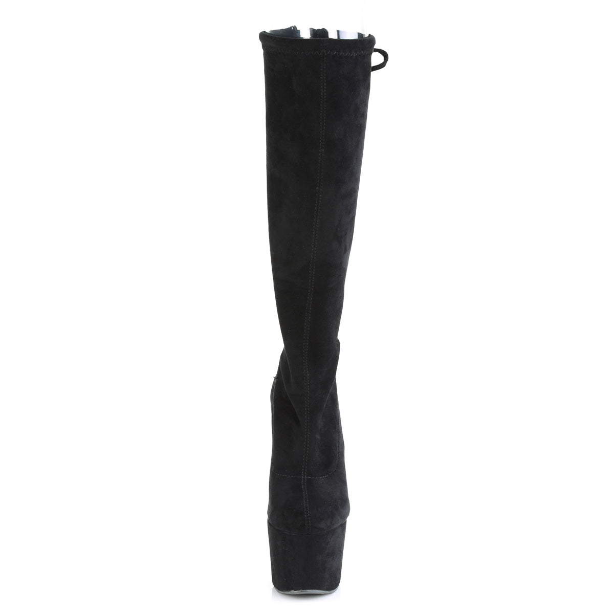 **7" Heel, 2 3/4" PF Stretch Pull-On Knee Boot (Pleaser ADO2008/BFS/M)
