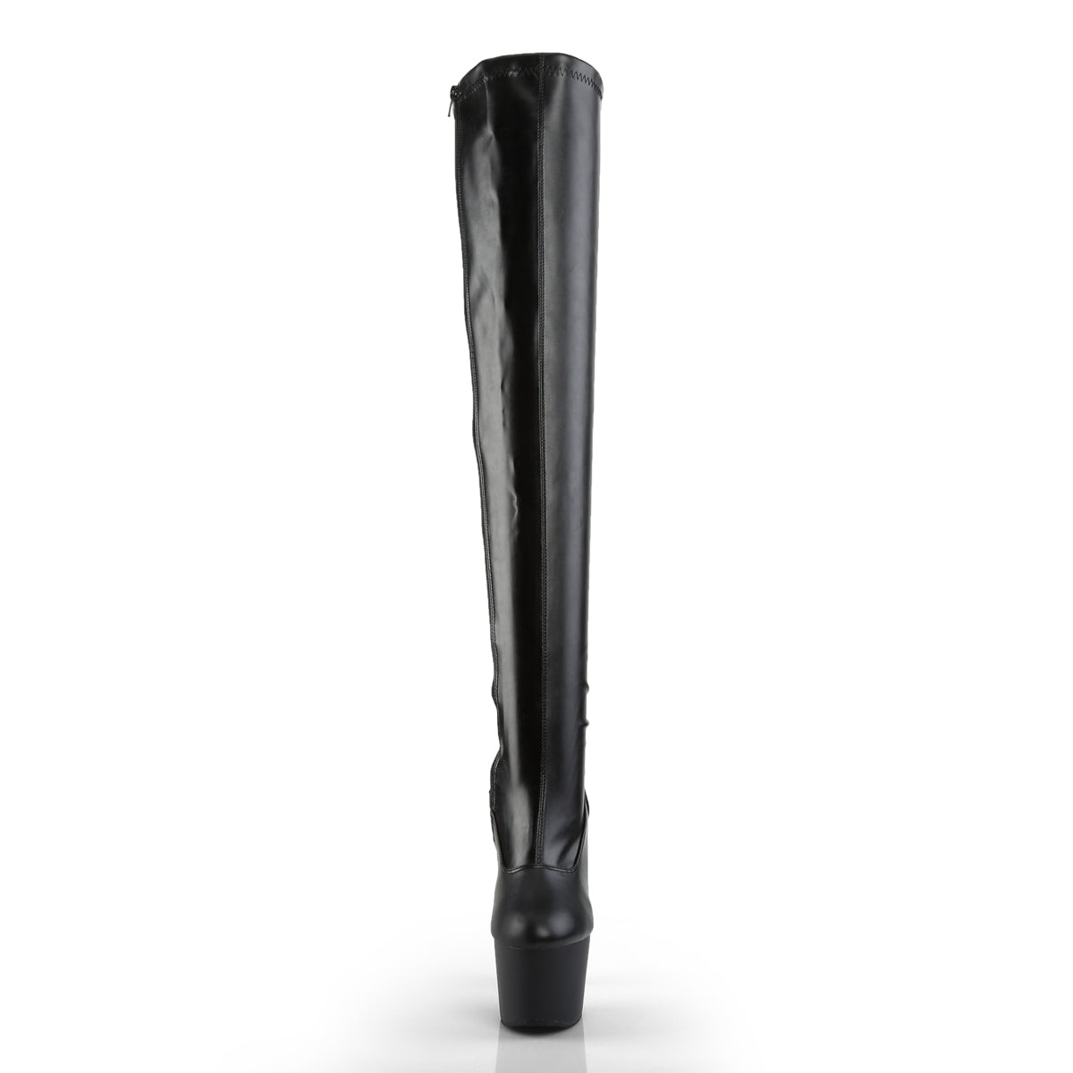 7" Heel, 2 3/4" PF Stretch Thigh Boot, Side Zip (Pleaser ADO3000/B/M)