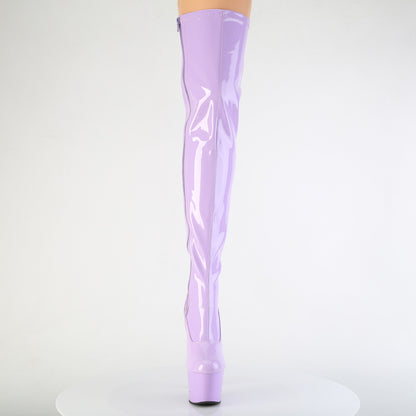 7" Heel, 2 3/4" PF Stretch Thigh Boot, Side Zip (Pleaser ADO3000/B/M)